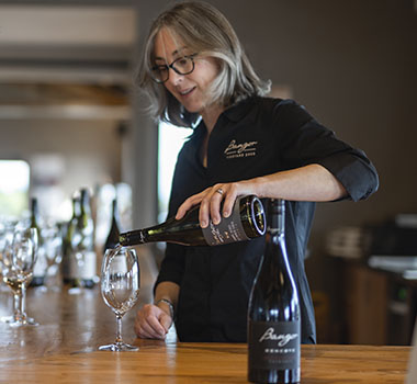 A tasting at Bangor Cellar Door